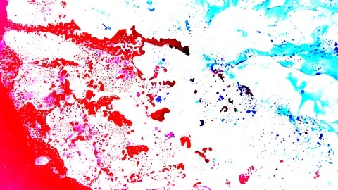 Ink squashed in glass Stock Footage 102031596