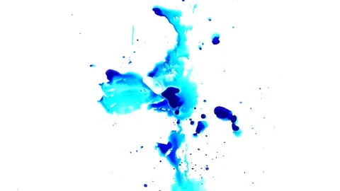 Ink squashed in glass Stock Footage 102031808