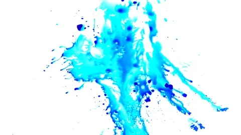 Ink squashed in glass Stock Footage 102033579