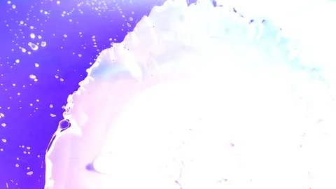 Ink squashed in glass Stock Footage 102033591