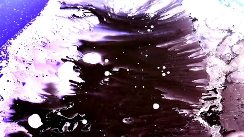 Ink squashed in glass Stock Footage 102034558