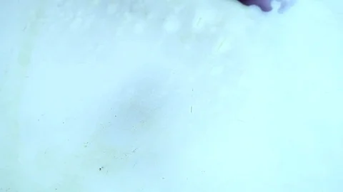 Ink squashed in glass Stock Footage 102034674