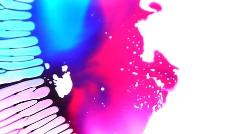 Ink squashed in glass Stock Footage 102034832