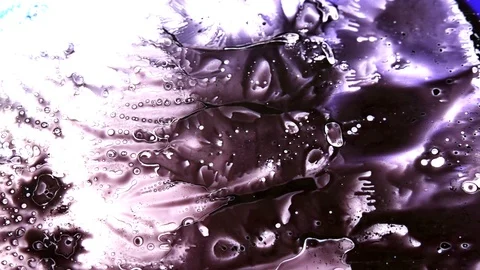 Ink squashed in glass Stock Footage 102035667