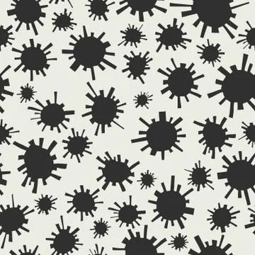 Ink stains pattern. Illustrazione stock