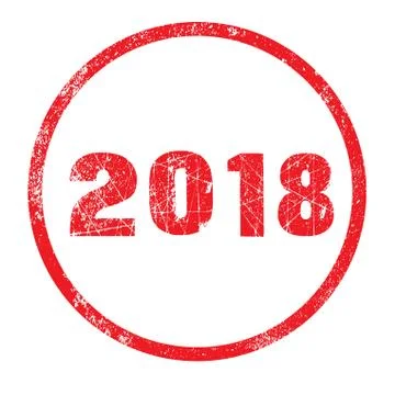 Ink Stamp 2018 Stock Illustration
