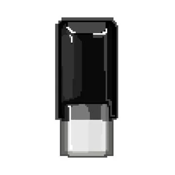 Ink stamp handle pixel art vector illustration Illustration