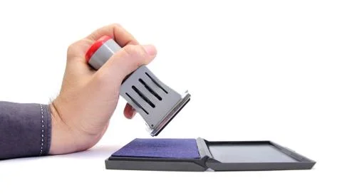 Ink stamper Stock Photos