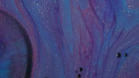Ink stream bubble fluid glitter oil liquid flow Stock Illustration