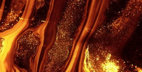 Ink stream flow running liquid paint Stock Photos