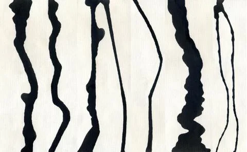 Ink strokes collection isolated Stock Illustration