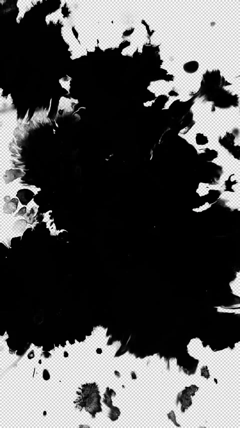 Ink transition on alpha channel. Stock Footage 270526047