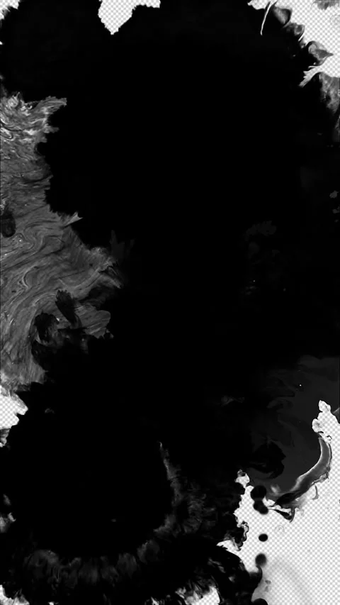 Ink transition on alpha channel. Stock Footage 274832027