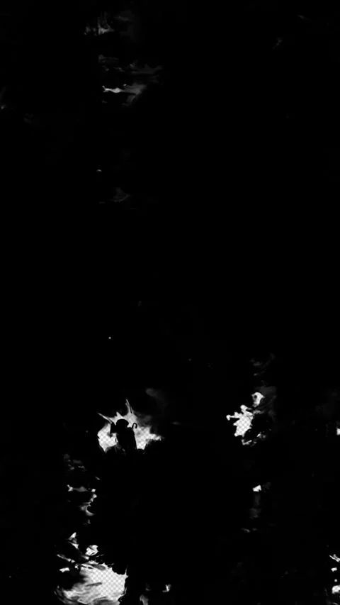 Ink transition on alpha channel. Stock Footage 274832042