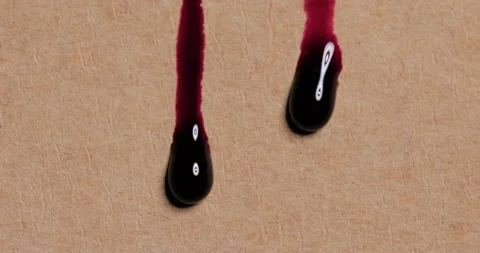 Ink transition splatter as background Stock Footage 151097133