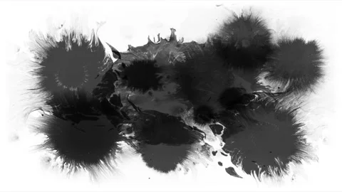 Ink transition splatter blot Stock Footage 171026731