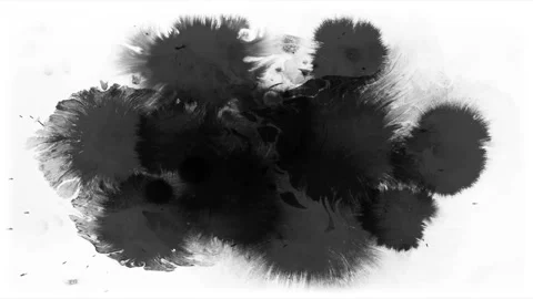 Ink transition splatter blot Stock-Footage 171026780