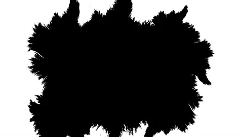 Ink transition splatter blot spreading left to right Stock Footage 172427675