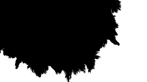 Ink transition splatter blot spreading left to right Stock Footage 172427843