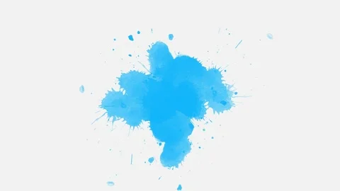 Ink transition splatter spreading effect Stock Footage 218460904