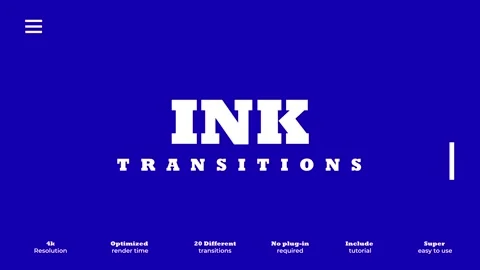 Ink Transitions 스톡 After Effects