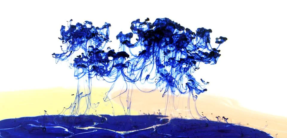 Ink trees Stock Photos