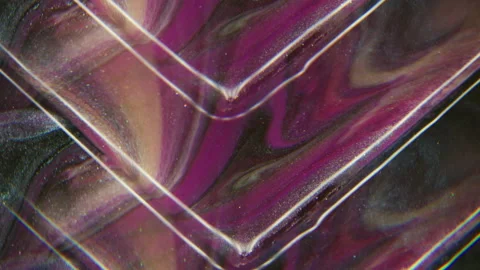 Ink triangle paint texture neon wet spatter light Video stock 318846066