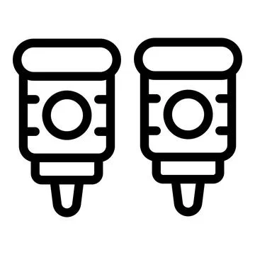 Ink tube icon outline vector. Art printer Stock Illustration