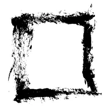 Ink vector brush stroke frame. Vector illustration. Grunge texture. Stock Illustration