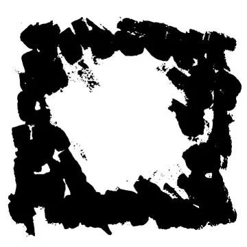 Ink vector brush stroke frame. Vector illustration. Grunge texture. Stock-Illustration