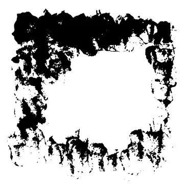 Ink vector brush stroke frame. Vector illustration. Grunge texture. Stock Illustration