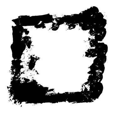 Ink vector brush stroke frame. Vector illustration. Grunge texture. Stock Illustration