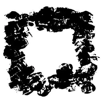 Ink vector brush stroke frame. Vector illustration. Grunge texture. Stock Illustration