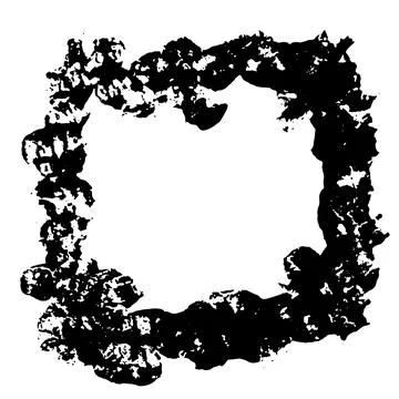 Ink vector brush stroke frame. Vector illustration. Grunge texture. Stock Illustration