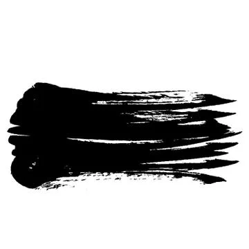 Ink vector brush stroke. Vector illustration. Grunge hand drawn watercolor Stock Illustration