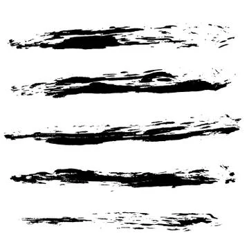 Ink vector brush strokes background. Vector illustration. Grunge texture. Stock Illustration