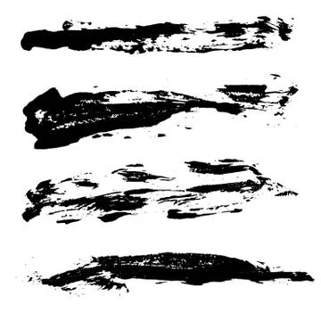 Ink vector brush strokes background. Vector illustration. Grunge texture. Illustrazione stock