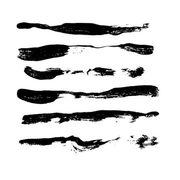 Ink vector brush strokes background. Vector illustration. Grunge texture. Stock Illustration