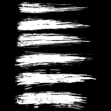 Ink vector brush strokes. Vector illustration. Grunge texture Stock Illustration