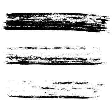 Ink vector brush strokes. Vector illustration. Grunge hand drawn watercolor Stock Illustration