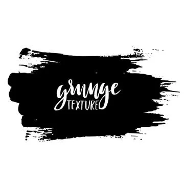 Ink vector brush strokes. Vector illustration. Grunge hand drawn watercolor Stock Illustration