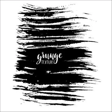 Ink vector brush strokes. Vector illustration. Grunge hand drawn watercolor Stock Illustration