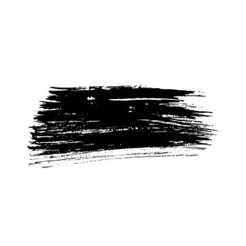 Ink vector brush strokes. Vector illustration. Grunge hand drawn watercolor Stock Illustration