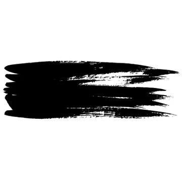 Ink vector brush strokes. Vector illustration. Grunge hand drawn watercolor Stock Illustration