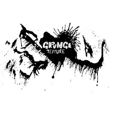 Ink vector brush strokes. Vector illustration. Grunge hand drawn watercolor Stock Illustration