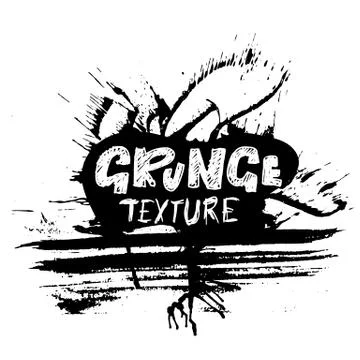 Ink vector brush strokes. Vector illustration. Grunge hand drawn watercolor Stock Illustration