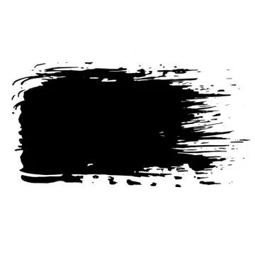 Ink vector dry brush banner. Vector illustration. Grunge hand drawn watercolor Stock Illustration
