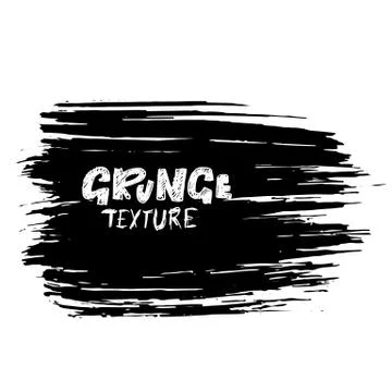 Ink vector dry brush stroke. Vector illustration. Grunge hand drawn watercolor Stock Illustration