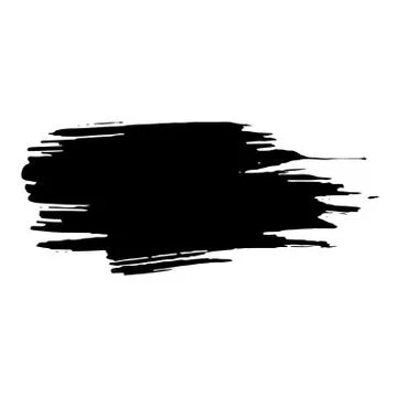 Ink vector dry brush stroke. Vector illustration. Grunge hand drawn watercolor Stock Illustration