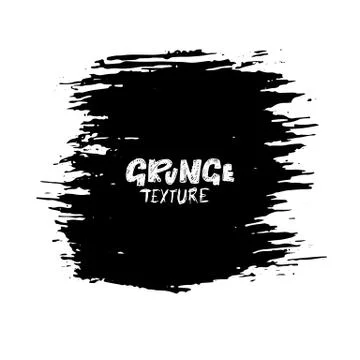 Ink vector dry brush stroke. Vector illustration. Grunge hand drawn watercolor Stock Illustration